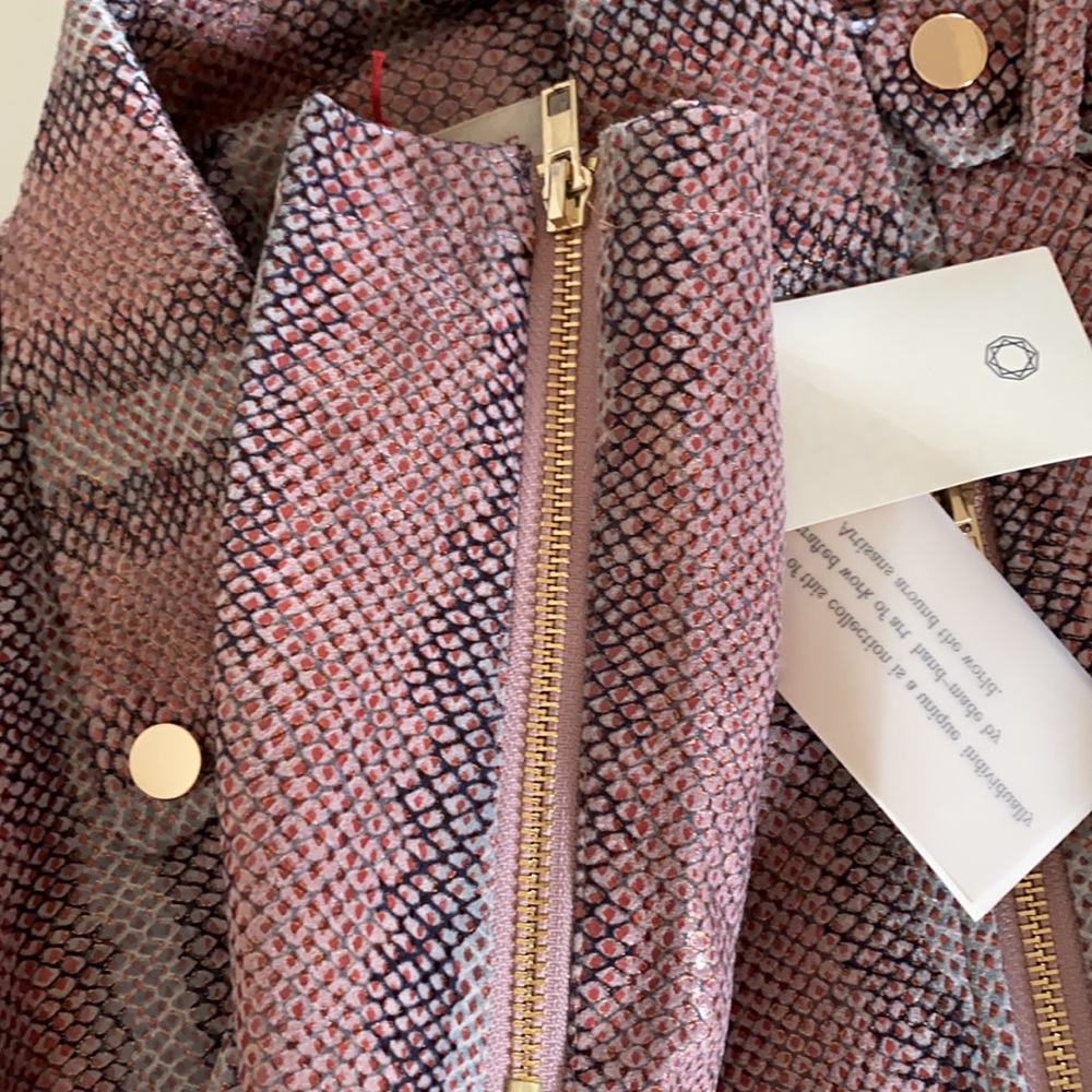 Faux-suede Python Print Jacket - Picture 7 of 7